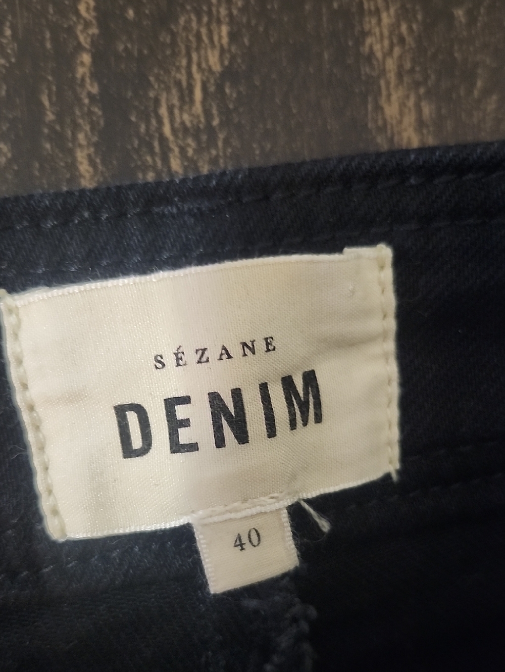 Sezane Black Wide Leg Jeans Size 40 Or 8 Crop - Picture 6 of 8